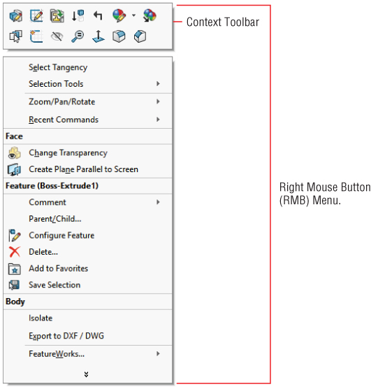 Snipped image of a window with View tab selected displaying a menu for Screen capture, Display, Modify, Lights and Cameras, etc. with the arrowhead pointing at Workspace.