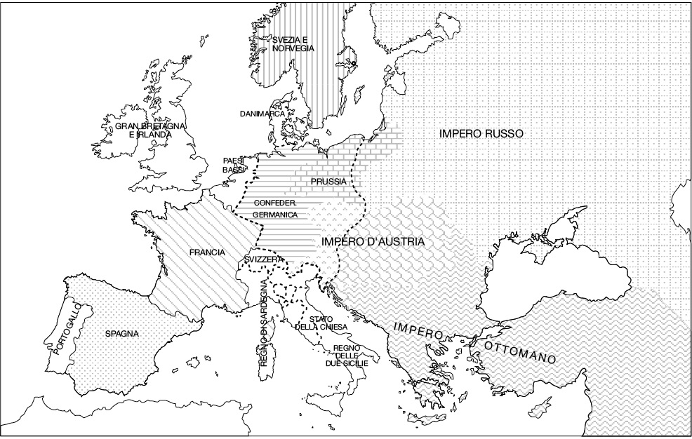 L’Europa nel 1815.