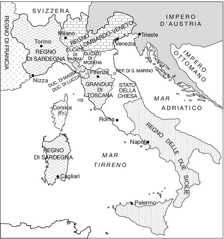 L’Italia nel 1815.