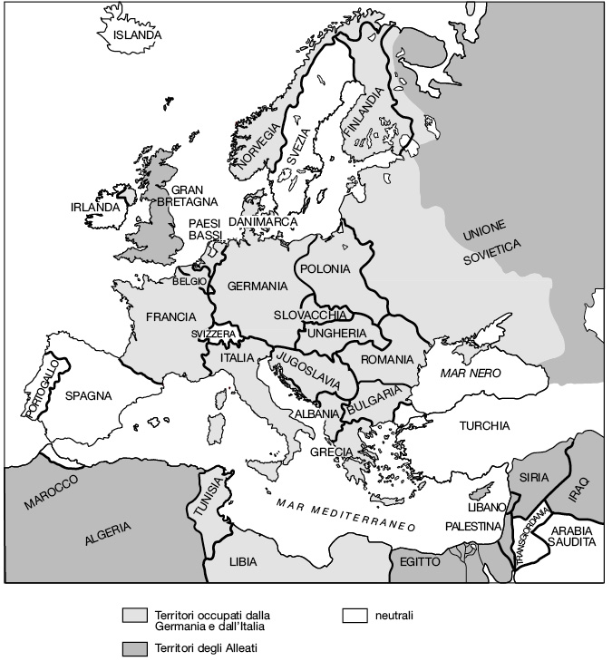 L’Europa nel momento della massima espansione dell’Asse.