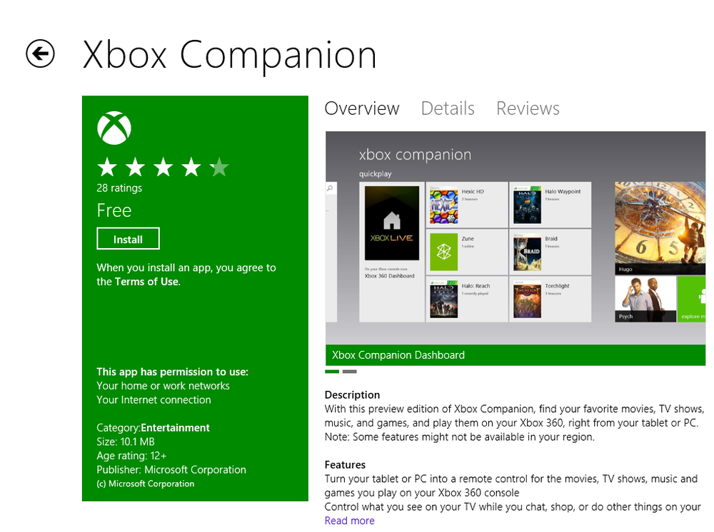 Downloading and installing the Xbox Companion App