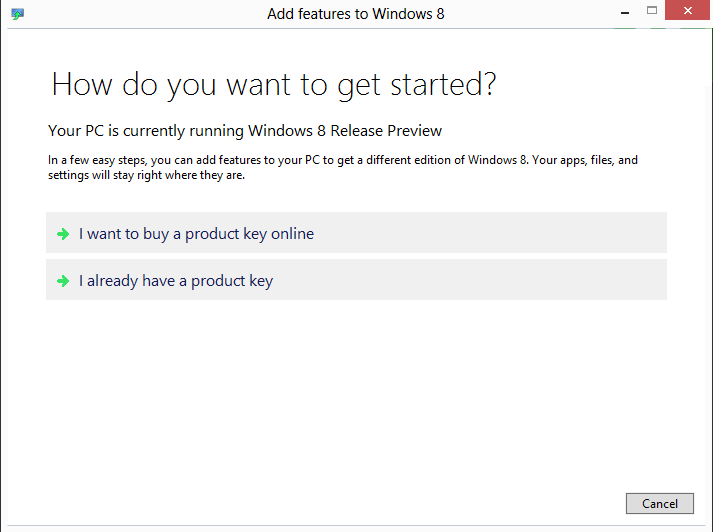 Adding features to Windows 8