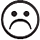 Unhappy emoticon