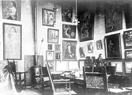 The salon at 27 rue de Fleurus, c. 1912.