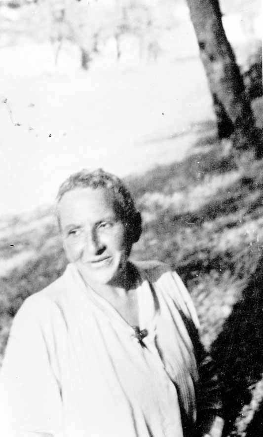 Gertrude Stein in old age.