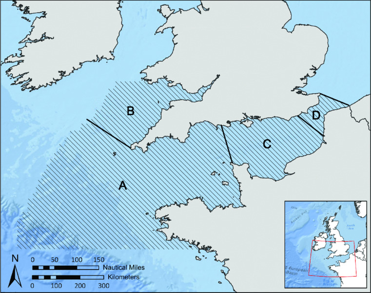 Image shows four different zones showing their potentials for preservation of prehistoric archaeology in light of oceanographic, climate, and geomorphological parameters.