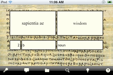 A Latin flashcard app