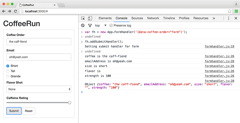 Form data is copied in the iterator callback