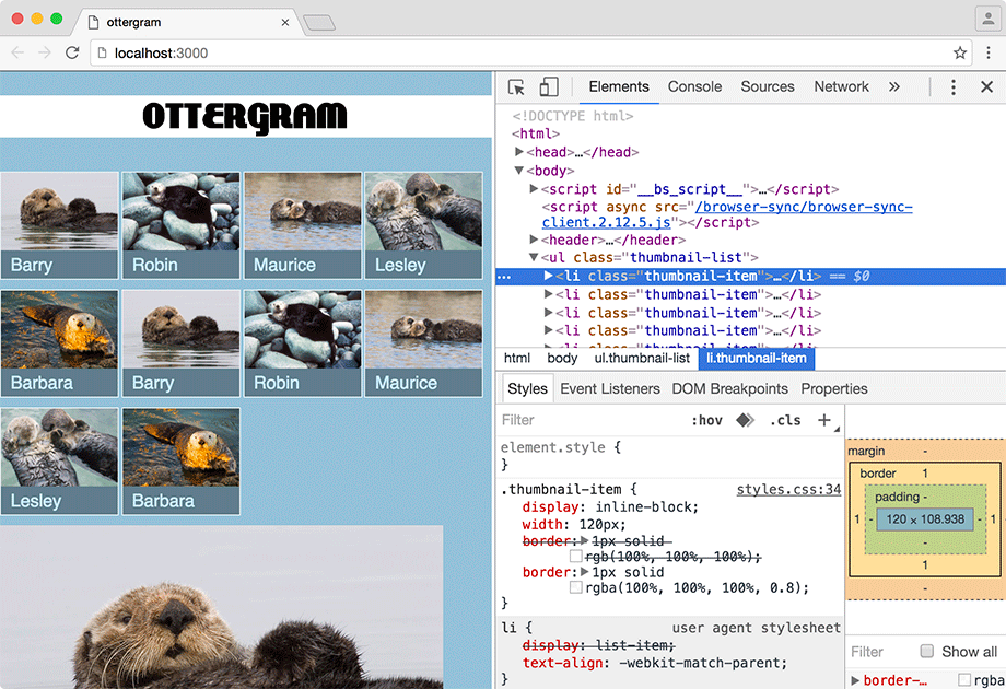 inline-block creates rows that wrap