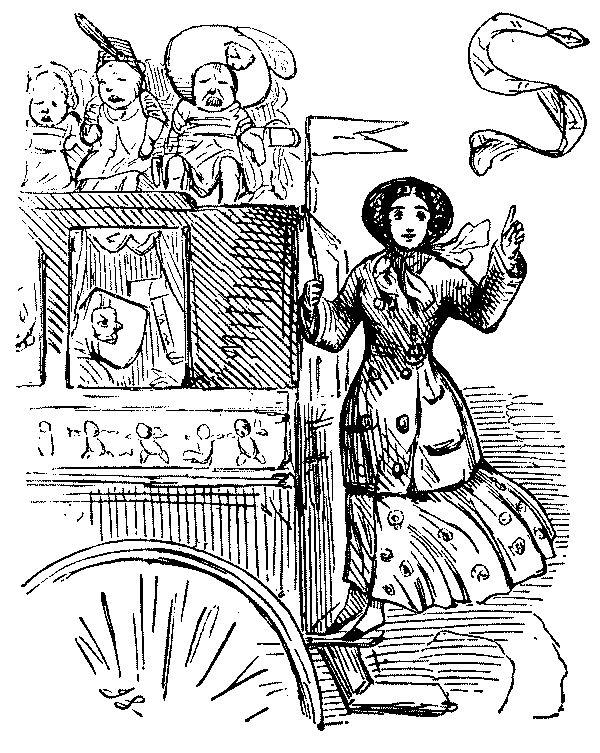 Conductoress with bus full of infants.