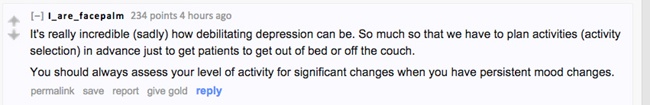 To enable replying directly to another comment or message, provide a clear prominent reply button (or link) closely associated with the message content.