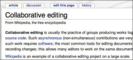 A button or link inviting the reader to edit this page encourages collaboration (and lowers the threshold for making improvements by reducing the friction involved in offering edits).