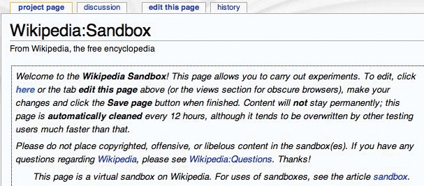 Giving your collaborators a sandbox in which to practice their editing skills can ease the slope of the learning curve and take some of the fear out of inline editing.