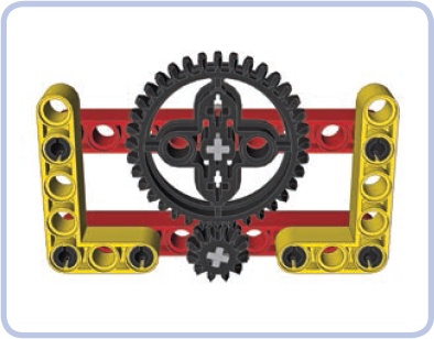 Pieces kept together by a rigid connection usually don’t need extra reinforcement in order to stay together when torque is applied. These four pieces act as one due to their rigid connections.