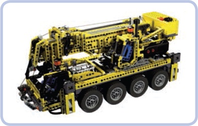 The acclaimed 8421 Mobile Crane set is primarily studless, but it uses a combination of bricks and plates for the most heavily loaded part of the boom.