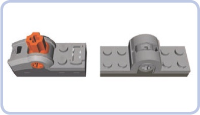 A Power Functions switch (left) and a 9V system switch (right)