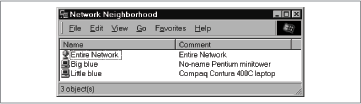 Network Neighborhood in Details view