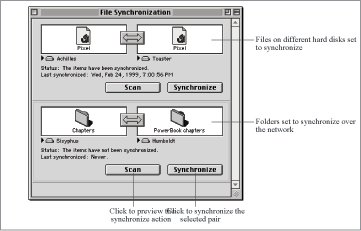 Synchronizing files and folders using File Synchronization