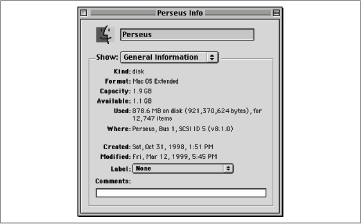 Determining disk size and free space