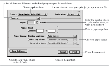 Print dialog box