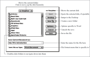 Old-style Save dialog box