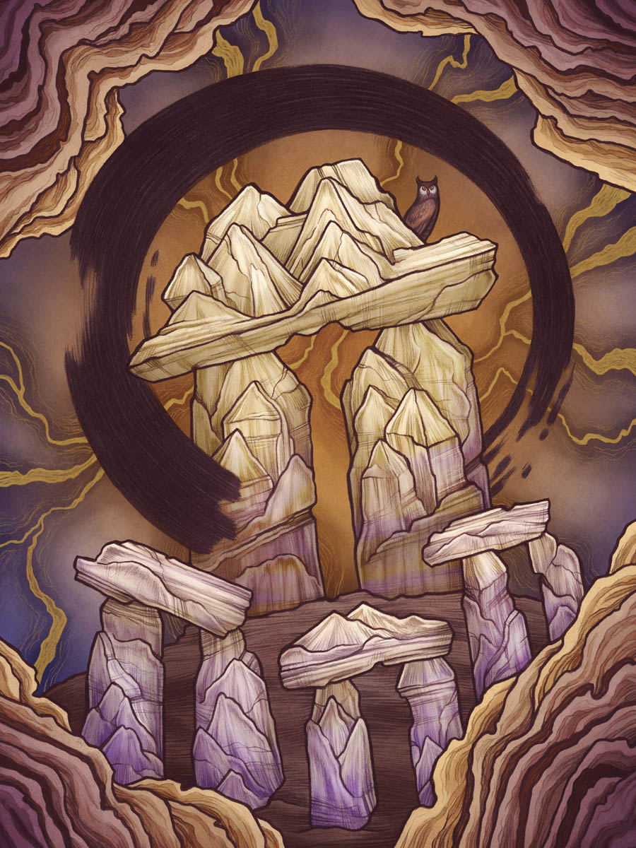 The elestial quartz card artwork