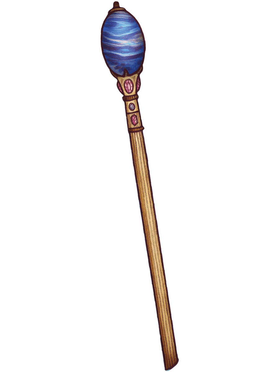 A royal sceptor with a lapis lazuli stone