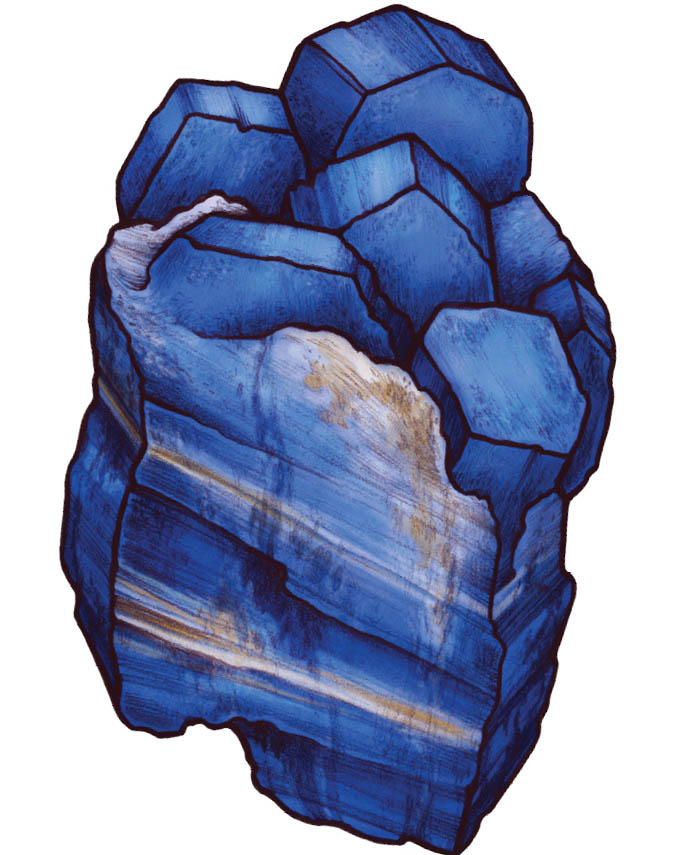 Lapis lazuli gem artwork