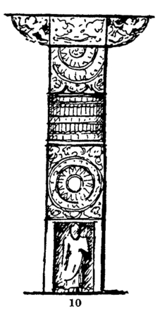 FIG. 10.—Pilaster of a facade at Ajanta;