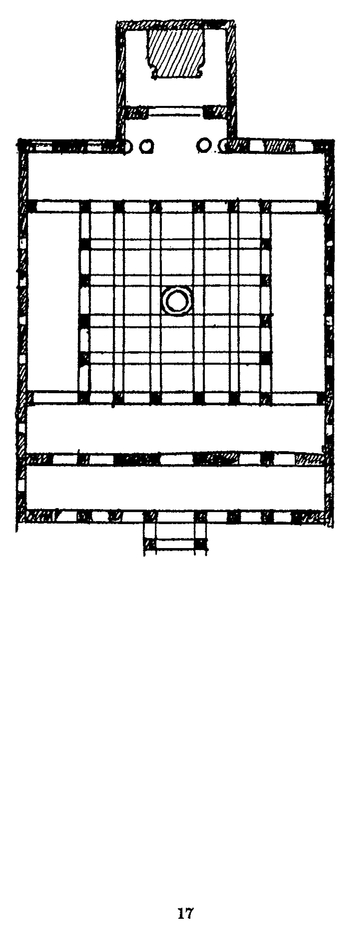 FIG. 17.—Square plan. Cave 1 at Ajanta;