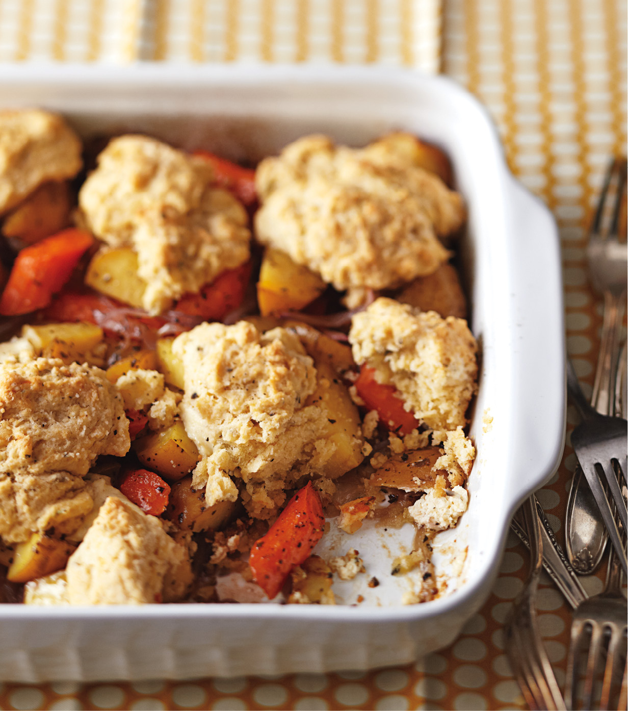 Herbed Root Vegetable Cobbler