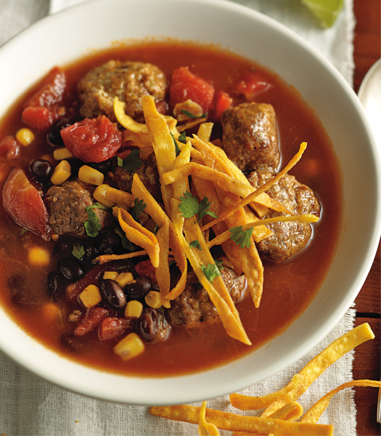 Meatball Tortilla Soup