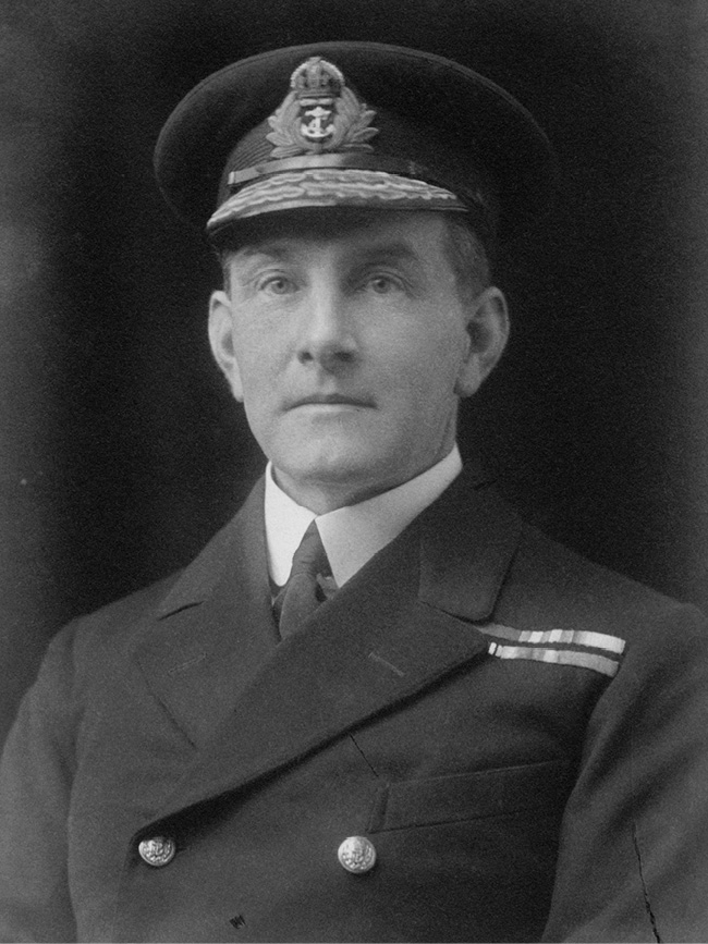 Photograph of rear-admiral Bertram M. Chambers, in his navy uniform.