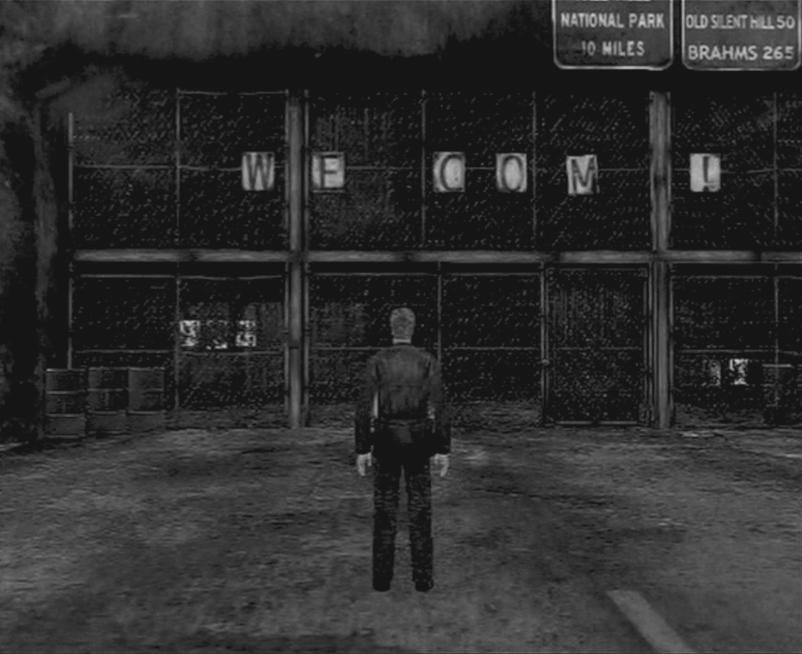 Fig. 7. Silent Hill 2: A sign at the beginning of the game