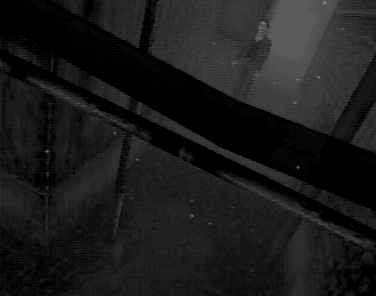 Fig. 10. Silent Hill 1: The camera moving to frame Harry Mason through pipes