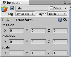 Inspector panel