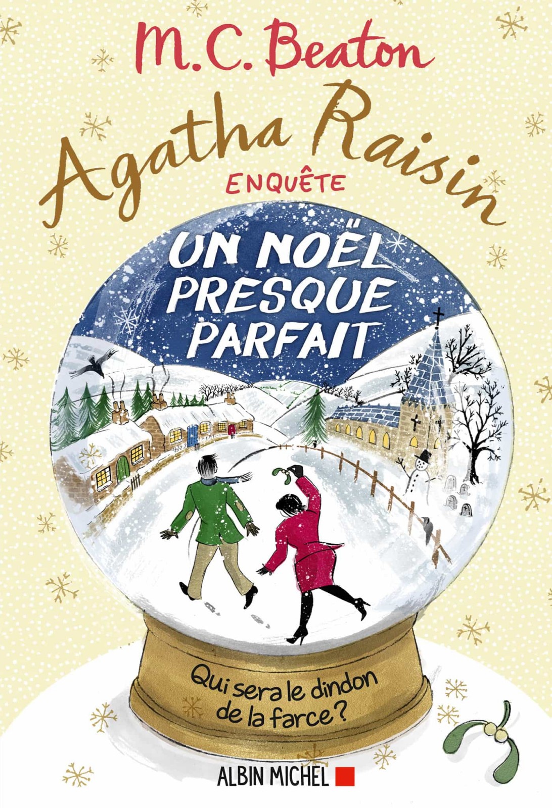 Couverture : M.C. Beaton, Un Noël presque parfait, Albin Michel