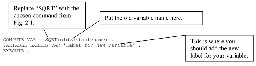 Fig. 2.2 Generalized syntax for transformations