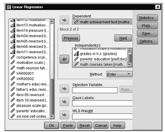 Fig. 6.5. Hierarchical regression.