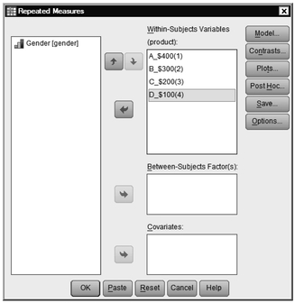 Fig. 10.4. GLM repeated measures.