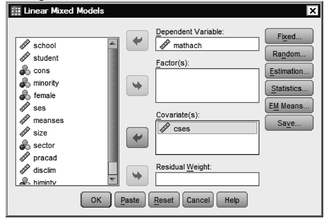 Fig. 12.18. Linear mixed models.