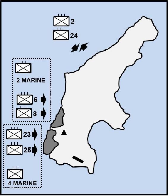 The invasion of Saipan. June 15, 1944.