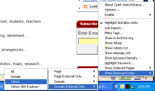 SearchStatus plug-in