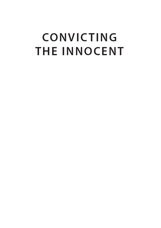 Half Title of Convicting the Innocent