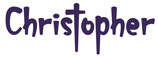 A purple cross with a white background  Description automatically generated