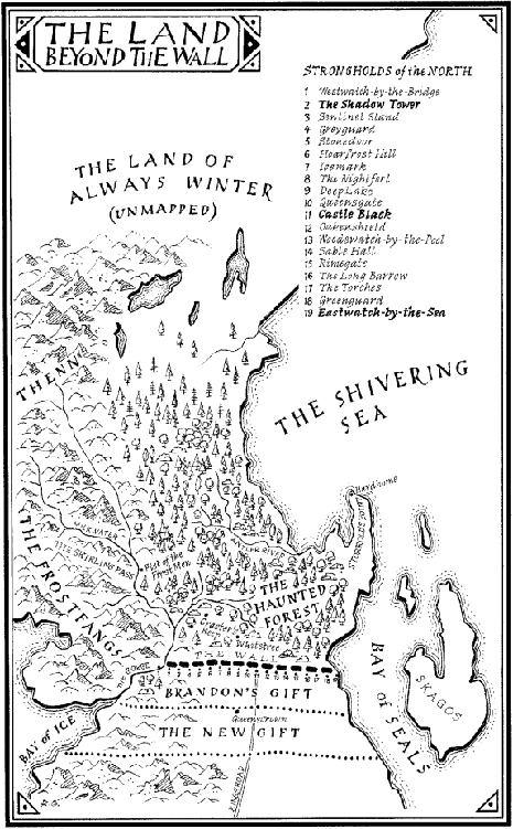 Map of The Land Beyond The Wall