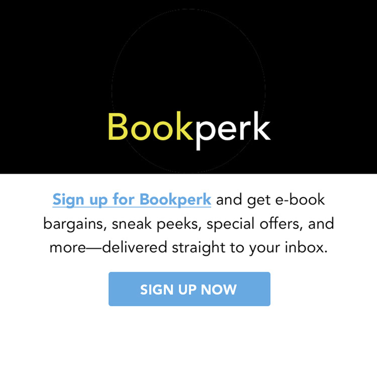 Bookperk sign-up advertisement