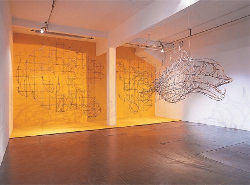 Installation view of the artist’s...