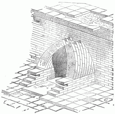 35.—VAULTED DRAIN. (KHORSABAD.) (Perrot and Chipiez.)