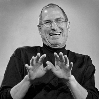 Close-up image of “Steve jobs.”